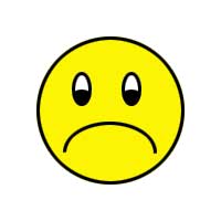 unhappy face